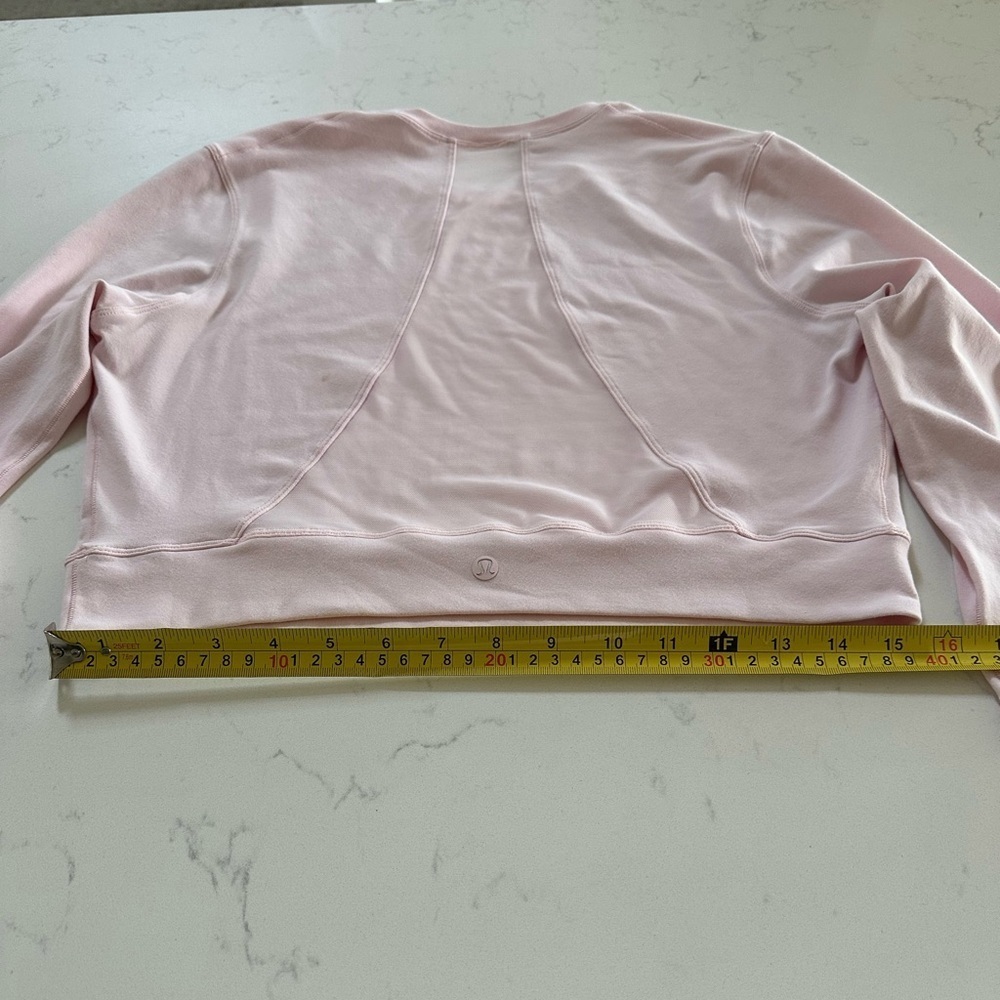 Lululemon Pink Crop Long sleeve - Picture 6 of 7